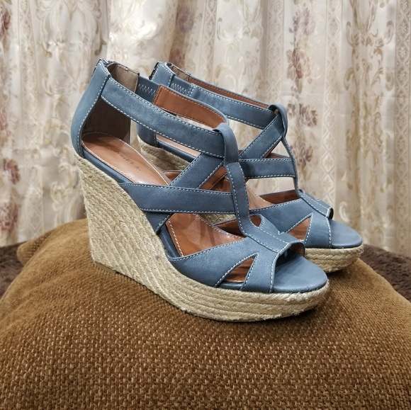Calvin Klein Shoes - 🎀Calvin Klein🎀Leather Strappy Espadrille Wedges